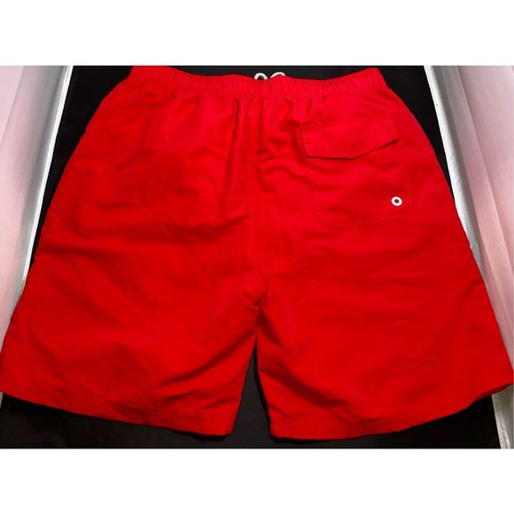 Fashion Beach Pants Men Loose Large Size Cotton Letters Printed Blue Five-Point - Picture 8 of 12